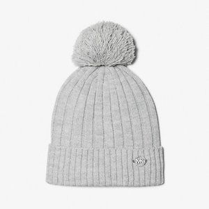 MICHAEL KORS Pom-Pom knit beanie hat
